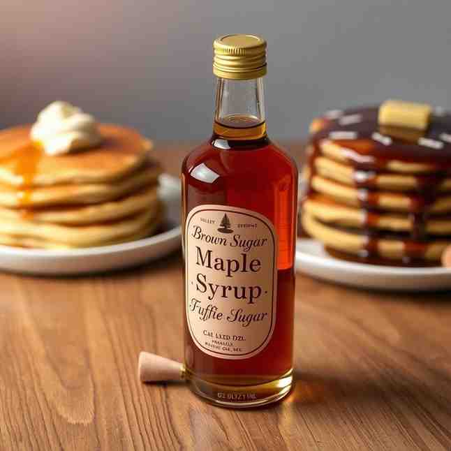 Brown Sugar Maple Syrup - Easy Pancake & Dessert Topping